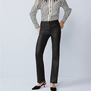 Ann Taylor coated skinny denim